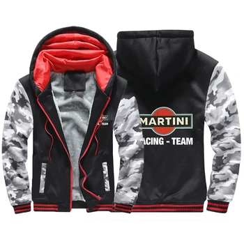 2023 Зимние Martini Racing, Новые толстовки с принтом, мужская зимняя камуфляжная куртка с капюшоном, Модные флисовые толстовки с длинным рукавом