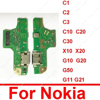 Оригинальная Плата USB-порта Для зарядки Nokia X10 X20 C1 C2 C3 C10 C20 C30 G10 G11 G20 G21 G30 G50 Разъем Док-станции Для USB-зарядного устройства