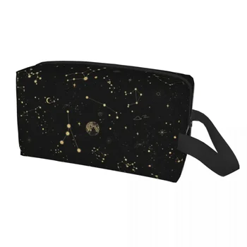 Косметичка Into The Galaxy, Женский косметический органайзер для путешествий, сумки для хранения туалетных принадлежностей с космическими Созвездиями Kawaii