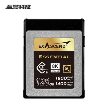 Карта памяти Exascend CFexpress Type-B 128 ГБ 256 ГБ 512 ГБ 1 ТБ Essential High Speed 1800 МБ/с CFe B Flash 8K Видеокарта для Камеры