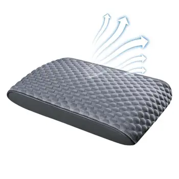 Подушка для подлокотника центральной консоли, хлопок с эффектом памяти, Увеличивающая подушку для рук, подушка для подлокотника, Универсальная защитная прокладка из ткани Ice Silk