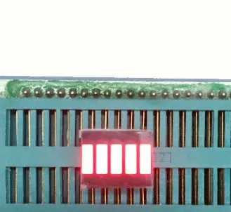 20ШТ световая панель 12,5 * 10 мм, цифровая трубка с 5 сетками, красная Зеленая Синяя Белая светодиодная цифровая световая панель, дисплей с 5 сегментами светодиодной световой панели