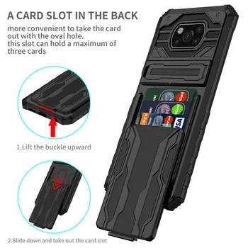 Для Xiaomi Pocophone Poco X3 NFC Case Бронированная Противоударная Подставка Защитный Чехол для Mi Poco X3 Pro PocoX3 Со Слотом Для карт Памяти Чехлы