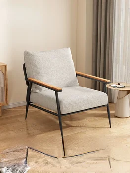 Кресло-диван Azai Для одного человека, Легкий роскошный современный диван для отдыха, Столики и стулья на балконе кафе, Железные поделки для приема гостей