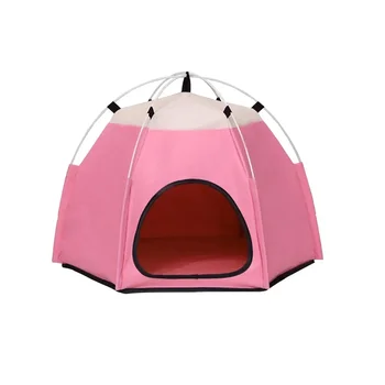 Быстро Складывающаяся Палатка для кошек и собак Зоотовары Кошачье Гнездо Клетка для Собачьего гнезда Теплая Палатка Гнездо для Бродячей Кошки Защита от солнца на открытом воздухе