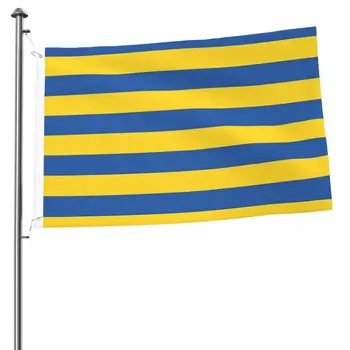 Флаг Украины, Флаг Сада, латунные втулки, флаг 2x3 фута, Двусторонний флаг
