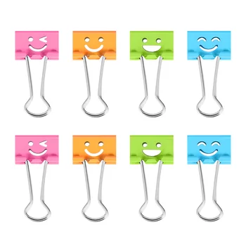 Скрепки NUOLUX для скрепок Smile Face File для дома, школы, офиса (смешанный цвет)