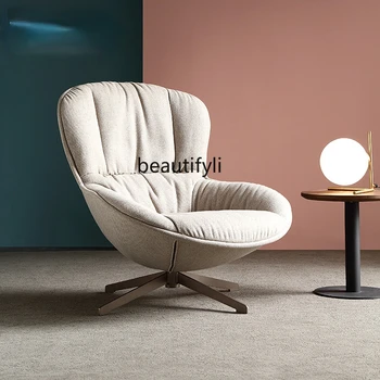 yj Итальянская современная минималистичная ткань в стиле Ins Кресло для отдыха Диван Вращающееся кресло Кресло для спальни