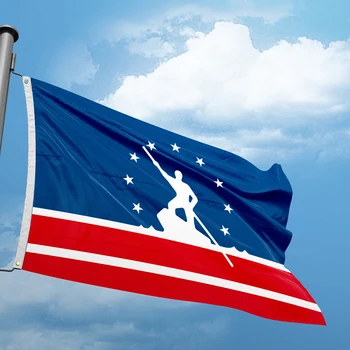 Флаг Вирджинии Ричмонд 3 * 5 ФУТОВ 90 *150 см Флаги Городов Штатов США Америка Пользовательский Логотип Внутренние Наружные Украшения Баннеры Полиэстер