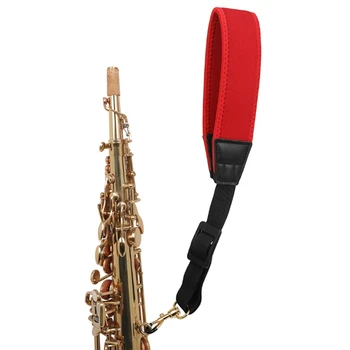 Аксессуары для новых музыкальных инструментов Регулируемый шейный ремень для саксофона, нейлоновый крючок для ремня для саксофона, экономящий усилия плечевой ремень