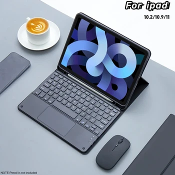 Беспроводная Мышь Magic Keyboard Для iPad 9-го Поколения Case 2021 iPad 10.2 7-го 8-го Поколения Cover iPad Pro 11 2022 10-го Air 5/4 Funda