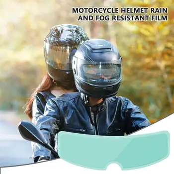 Наклейка на линзы мотоцикла, наклейка на линзы трех стилей, Нанопокрытие для безопасности вождения, Аксессуары для шлемов, Защитная пленка от дождя, Козырек.