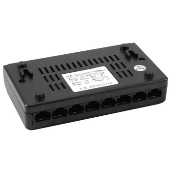 8 портов 6 + 2 инжектора POE-коммутатора Питание по RJ45 Ethernet Без адаптера питания Семейная сетевая система 10/100 М для камер