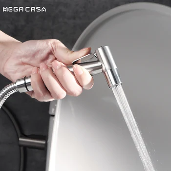 Ручной смеситель для биде распылитель для туалета ванной комнаты Насадка для ручного смесителя для биде из нержавеющей стали для самоочистки