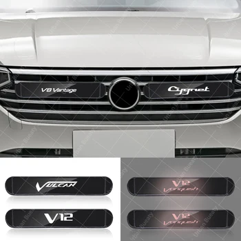 12V Автомобильная Внешняя Отделка Передней Решетки Эмблема Со Светящимися Светодиодными Фонарями Значок Aston Martin AMR CC100 Speedster CC100 Cygnet DB7 DB9