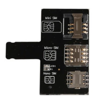 Слот 4 В 1 SIM-адаптер Multi SIM Card Reader Mini SIM Nano Для Iphone 5 /5C/5S/5Se/6/6S/6P/7/7S/7P/8/8P/X