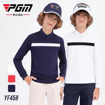 Pgm Новая Детская одежда Для гольфа, Футболка С длинным рукавом, Осенне-зимняя одежда для мальчиков, Спортивная одежда для юниоров