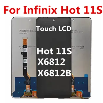 Оригинальный ЖК-дисплей для Infinix Hot 11s, сенсорный экран в сборе, дигитайзер для Infinix X6812, запасные части для ЖК-дисплея