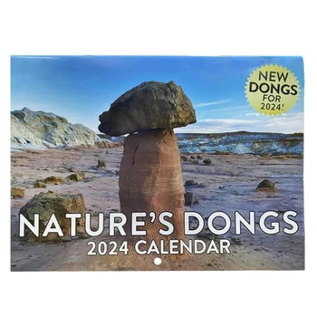 Календарь Natures Dongs на 2024 год, Забавный календарь Nature для подарков взрослым