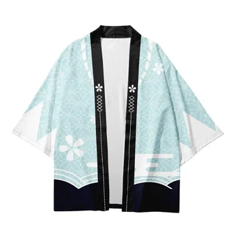 Плюс Размер 6XL 5XL 4XL Свободный Японский Самурайский Пляжный Кардиган Азиатские Женщины Мужчины Кимоно Харадзюку Косплей Топы Блузка Юката Одежда