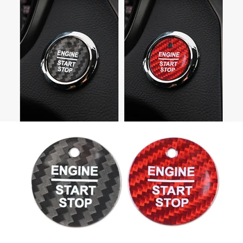 Отделка салона кнопкой запуска и остановки двигателя из углеродного волокна Для Ford Fusion Explorer Edge Mustang 2019+