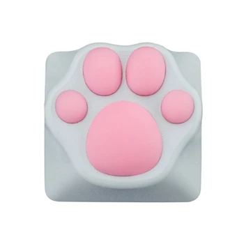 Силиконовые Милые Лапки Artisan Cat Paws Pad Keyboard KeyCaps для Переключателей Cherry MX Personality Soft Feel Cat Keycap, A