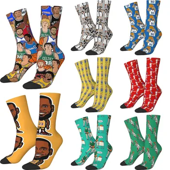 Баскетбольные носки унисекс Obi Toppin Dayton Dunk Теплые носки Happy Socks в уличном стиле Crazy Sock