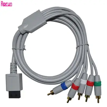 Компонентный HDTV AV Аудио-видео кабель для Wii Кабель-адаптер Шнур Провод 5RCA для игровой консоли Wii