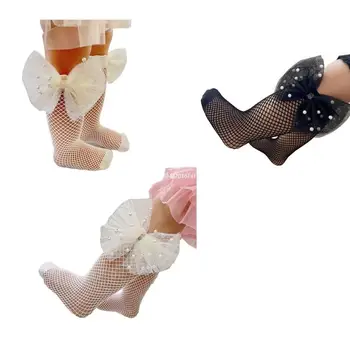 Носки для девочек, дышащие носки из тонкой сетки, носки принцессы для детей от 1 до 13 лет, прямая поставка