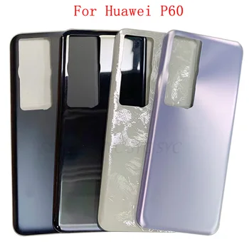 Крышка батарейного отсека, задняя дверца, корпус для Huawei P60 Pro, задняя крышка с логотипом, Запчасти для ремонта
