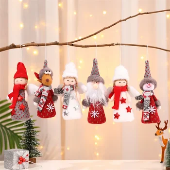 Трансграничные Новые рождественские украшения, креативные крылья, подвеска в виде ангела, старика, Рождественская елка, Маленькая подвеска, подарки для детей