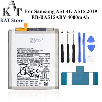 Литий-полимерный Аккумулятор Мобильного Телефона Для Samsung A51 4G A515 2019 EB-BA515ABY 4000 мАч Замена запасных Частей