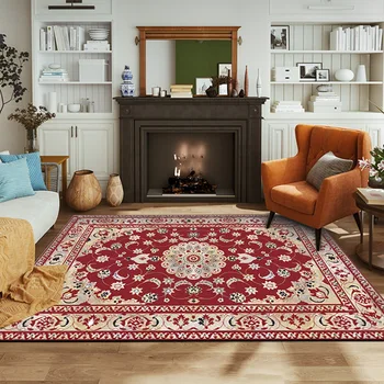 Ковер в ретро персидском стиле, диван в гостиной, Большой домашний декор, Мягкий ковер, спальня, кабинет, Роскошные коврики для пола в коридоре и гостиной из полиэстера