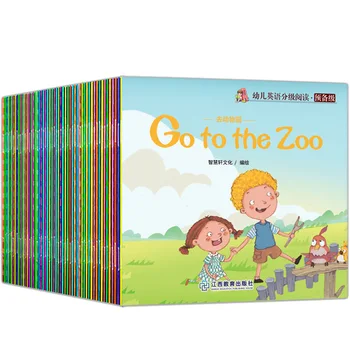 30 книг / набор для раннего обучения, книжка с картинками, детский английский для чтения, Сборник рассказов, познавательная сказка на ночь