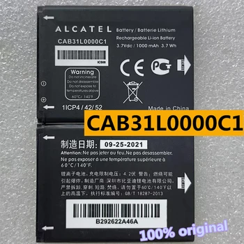 Новая Замена CAB31L0000C1 CAB31L0000C2 Батарея Для Alcatel A383G VF555 OT-3040 TCL I808 T66 A890 282/813 890D 891/979/3041D