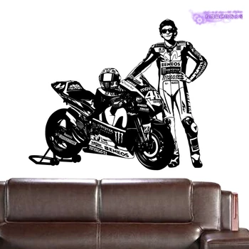 Moto GP Наклейка для мотогонок Наклейка на автомобиль Плакаты Виниловая настенная роспись Pegatina Decor