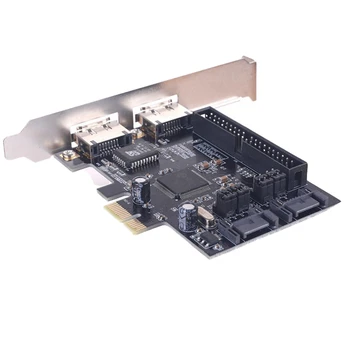 1 Шт. карта адаптера SATA IDE PCI E PCI E для SATA 2.0 + IDE ESATA X2 Combo Adapter RAID Controller Card
