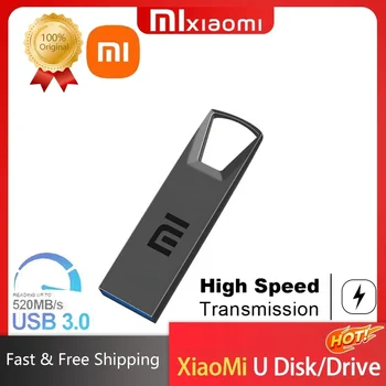 2023 Xiaomi Оригинальный флэш-накопитель U Disk Высокоскоростной SSD USB 3.1 Ручка-накопитель Ключ OTG Высокоскоростной мини-ноутбук большой емкости емкостью 1 ТБ 2 ТБ