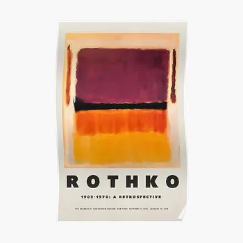 Плакат Марка Ротко с современной печатью, домашнее забавное художественное украшение стен, настенная роспись, винтажная картина для комнаты, картина без рамки