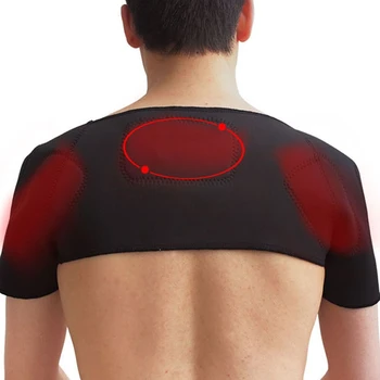 Самонагревающийся поддерживающий бандаж, накладки с покрытием для магнитотерапии, Унисекс, защитный пояс для снятия боли, накладка на плечо при артрите