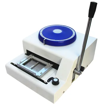 Машина для ручного тиснения ПВХ, принтер с выпуклым кодом, машина для прессования кода, печатная машинка для VIP-членских карточек, пишущая машинка