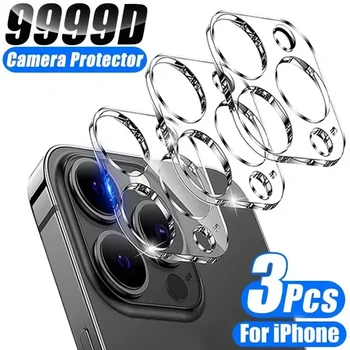 Защитное стекло камеры 3шт для iphone 14 13 12 Pro Max, Защитная пленка для мини-объектива на iphone 14 Plus 13 Pro Max, Защитное стекло