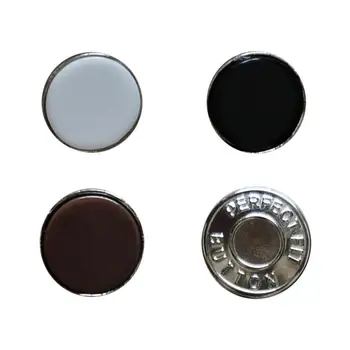Набор сменных пуговиц 8шт Металлические пуговицы на кнопках Джинсовые пуговицы без инструментов Мгновенная замена пуговицы для брюк многоразового использования