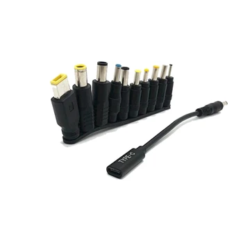 USB Type C PD Адаптер питания конвертер Штекерный разъем постоянного тока Кабельный шнур 5,5X2,1 мм для Asus для адаптера ноутбука Toshiba