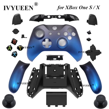 IVYUEEN Сменный Корпус Shell для Xbox One S X Контроллер Shadow Blue Чехол Лицевая Панель RT LT RB LB Бамперы Кнопки Mod Kit