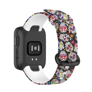 Замена ремешка для часов XiaoMi RedMi Спортивный силиконовый браслет с печатью Correa для XiaoMi Mi Watch Lite Ремешок на запястье