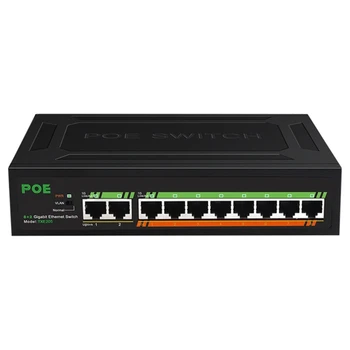 8-портовый гигабитный PoE + 2 восходящих канала Отличная производительность передачи данных