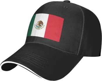 Мексика (Mexican) Бейсбольная кепка с флагом, Забавная кепка, Регулируемые бейсбольные кепки, Женская спортивная кепка