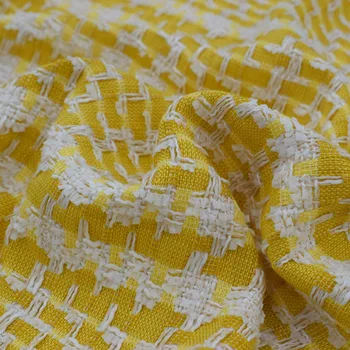 2018 Новая модная ткань из твида имбирного плетения для фрака Tissus Au Metre Telas Por Metros Shabby Chic DIY