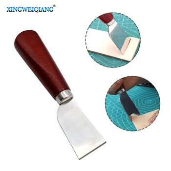 Кожаный нож для зачистки кожи своими руками, режущие острые инструменты с деревянной ручкой, инструмент